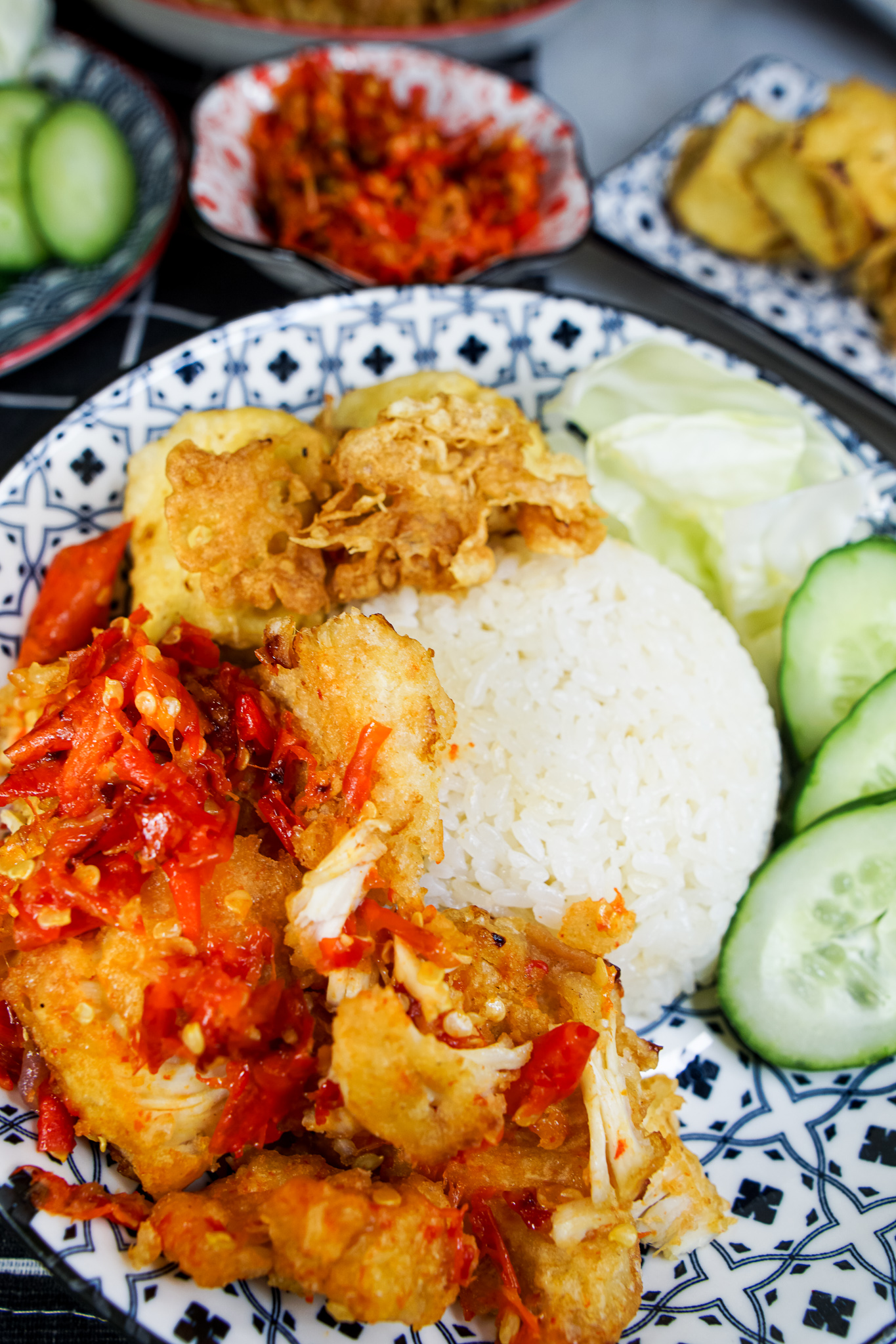 Ayam Geprek Indonesian Smashed Chicken With Spicy Sambal Nomadette