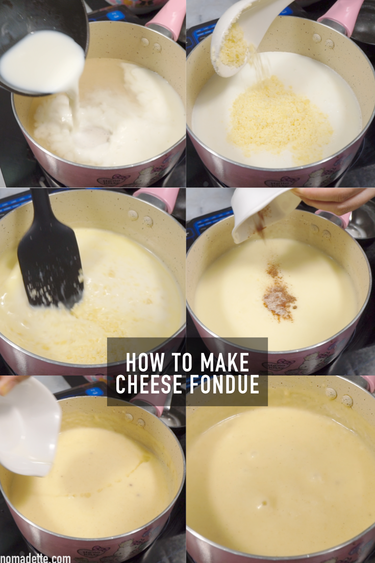 How to Make Cheese Fondue with step-by-step photos