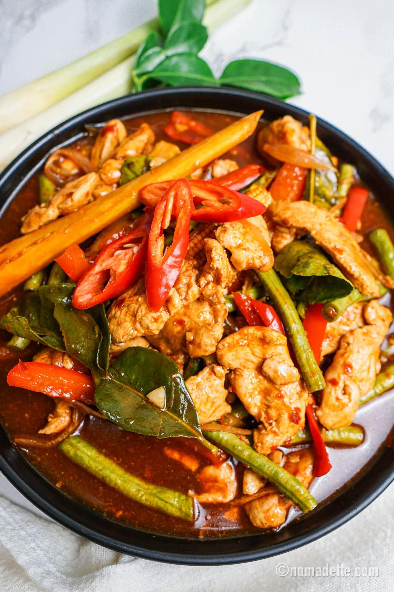 Ayam Paprik  Thai-Malaysian Chicken Stir Fry - Nomadette