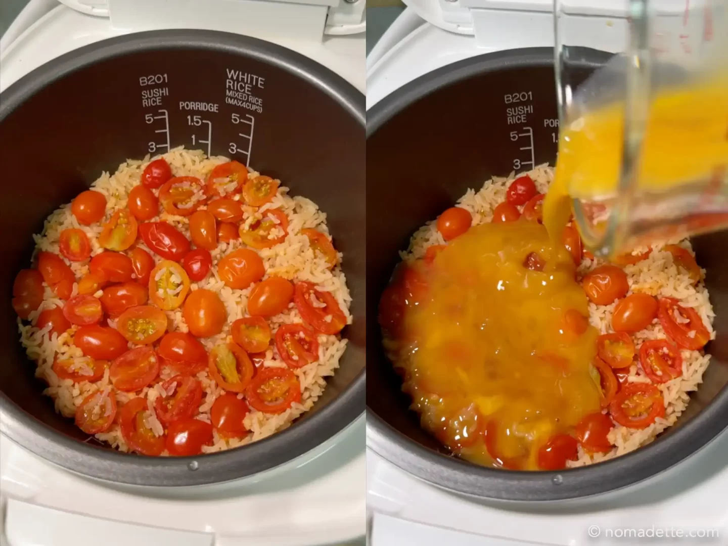 Rice Cooker Tomato Egg Rice Step 5