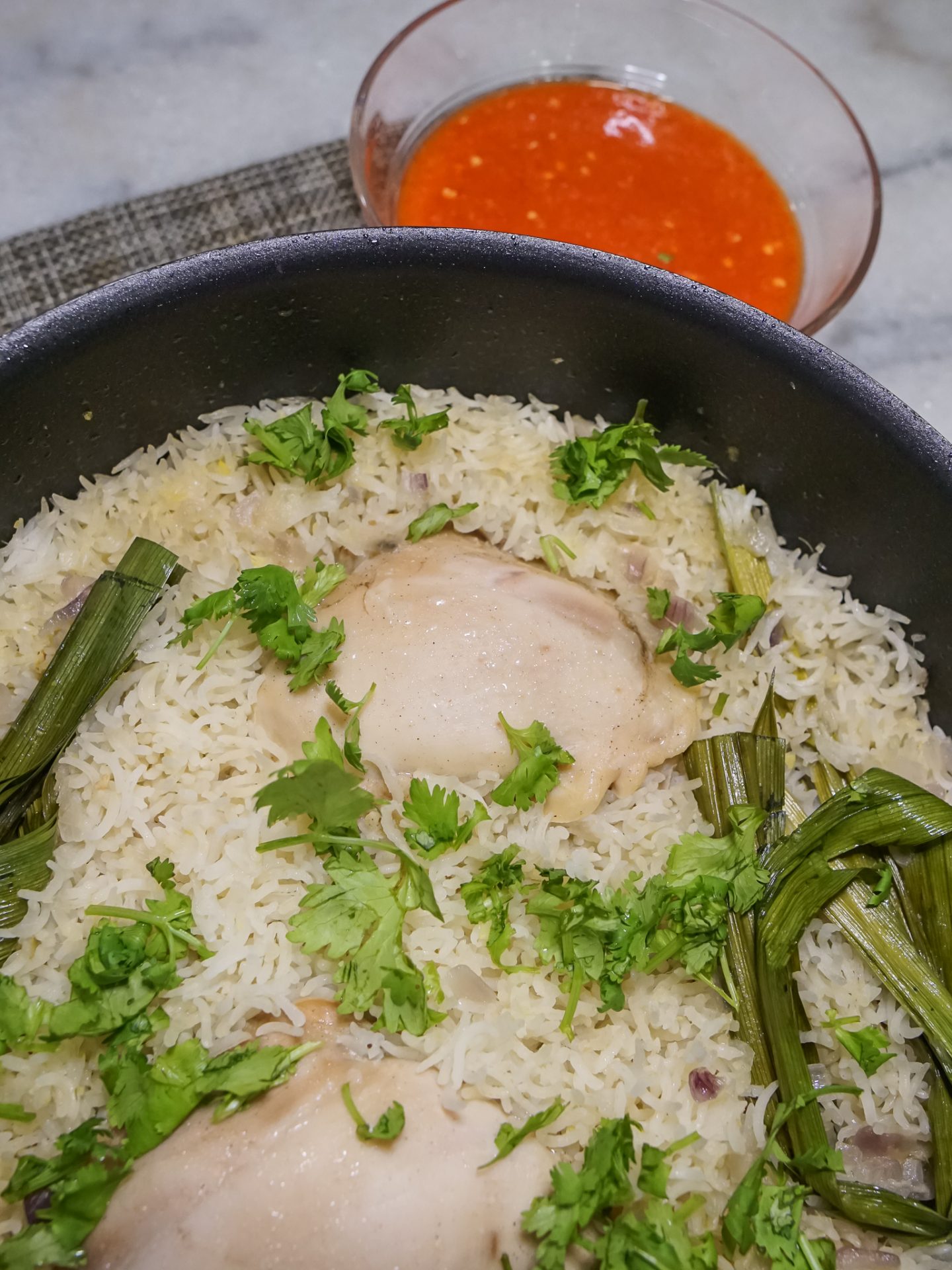 One-Pan Hainanese Chicken Rice