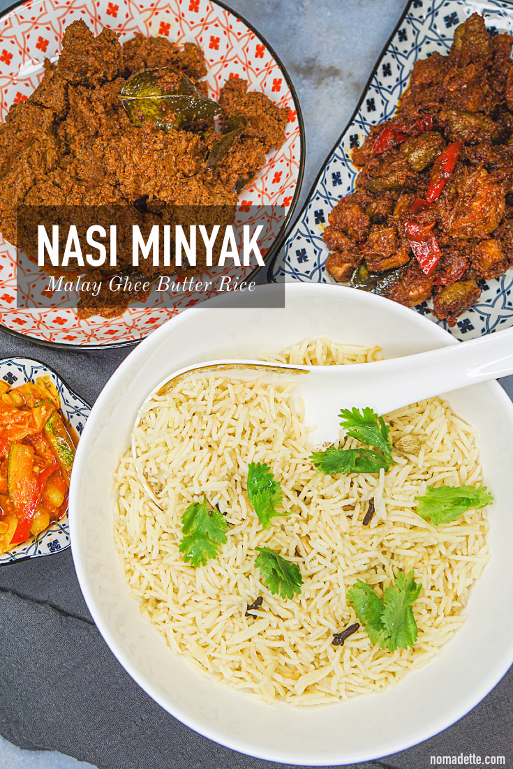 Easy Nasi Minyak | Malay Ghee Butter Rice (rice cooker recipe)