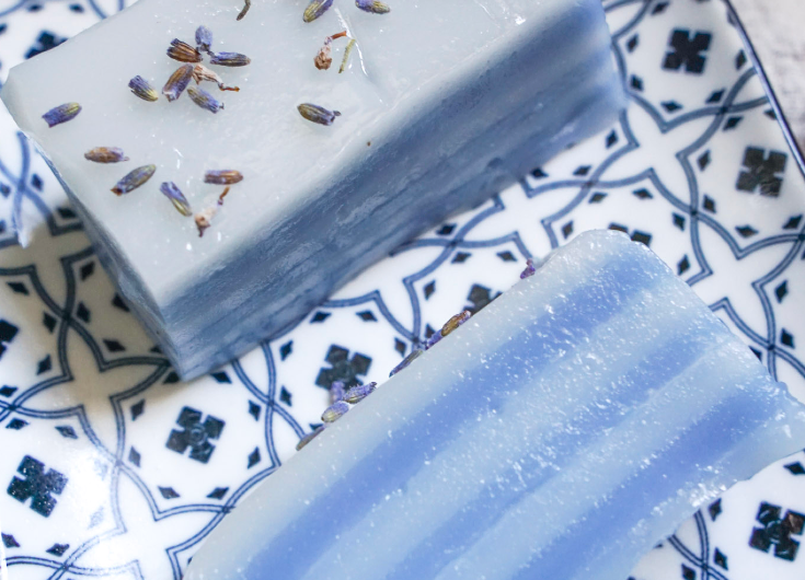 Lavender Butterfly Pea Kueh Lapis