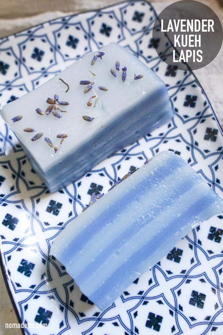 Lavender Butterfly Blue Pea Kueh Lapis
