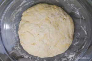 Pita bread doubles in size after proofing