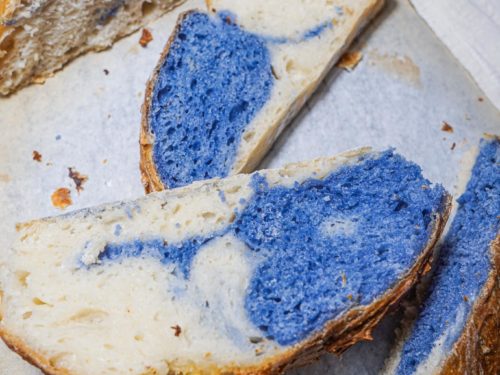 Easy Butterfly Blue Pea Swirl Bread - Nomadette