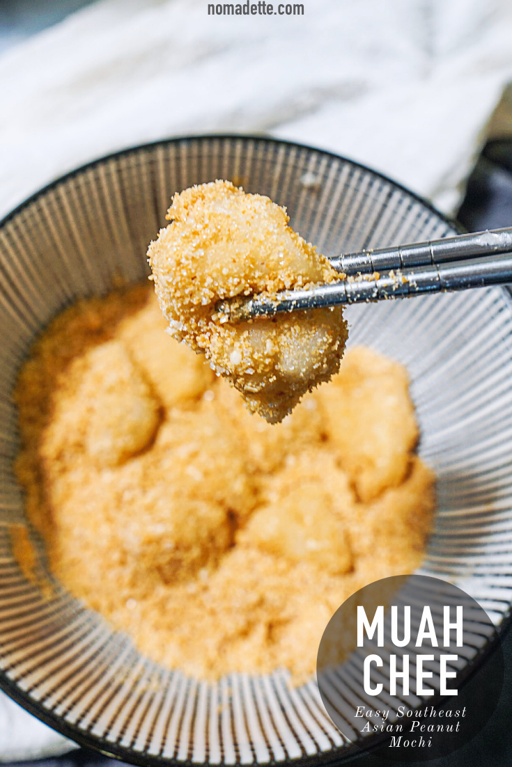 Easy Muah Chee | Peanut Mochi (Rice Cooker / Microwave)