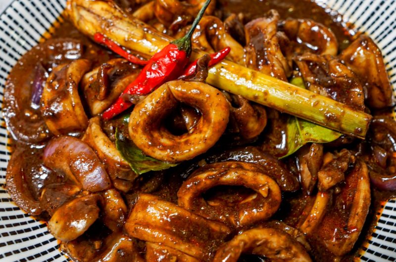 Sotong Masak Hitam | Malay Spicy Blackened Squid