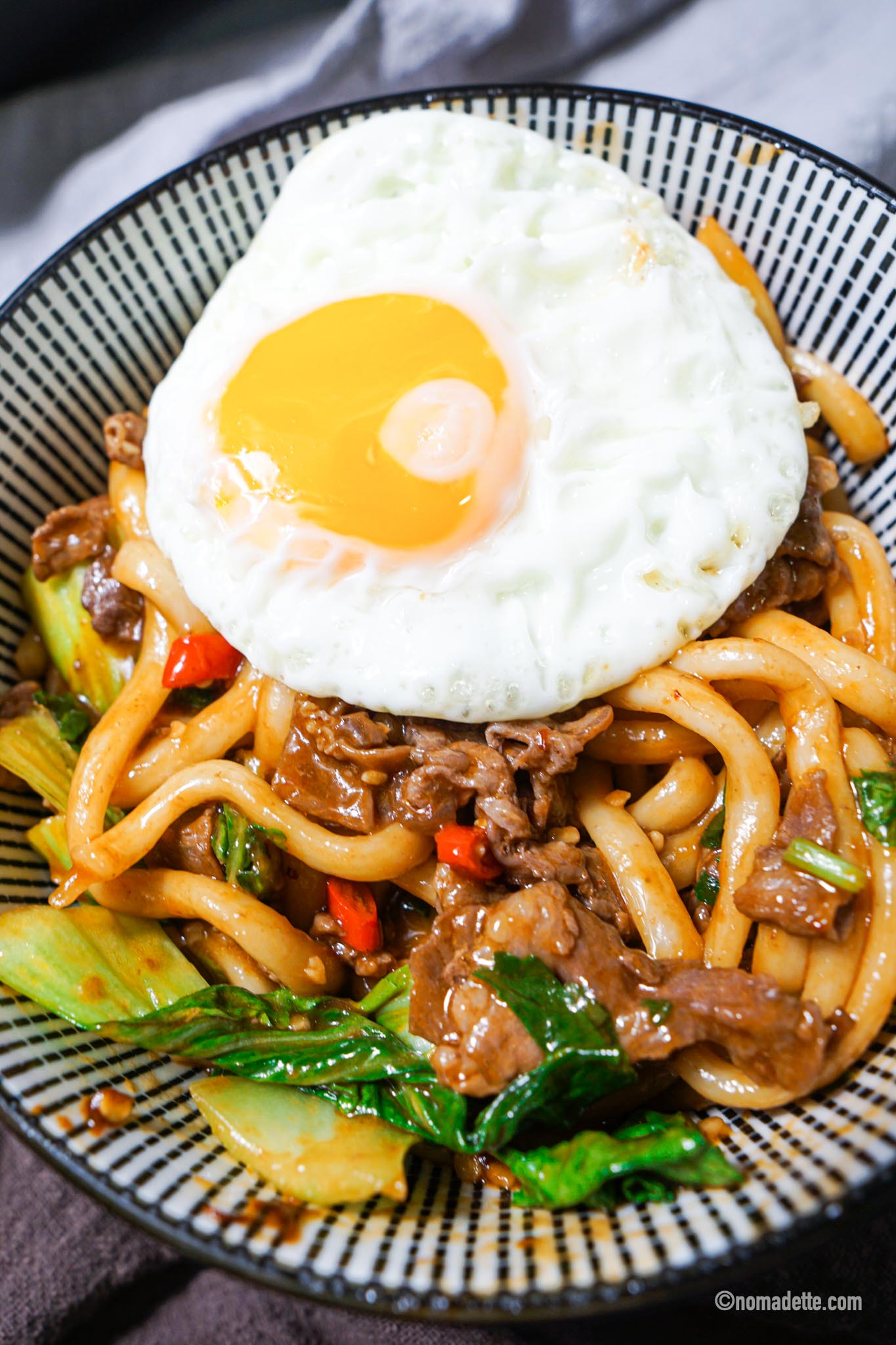 Spicy Yakiudon Noodles