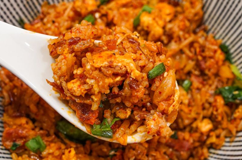 Cheesy Kimchi Fried Rice