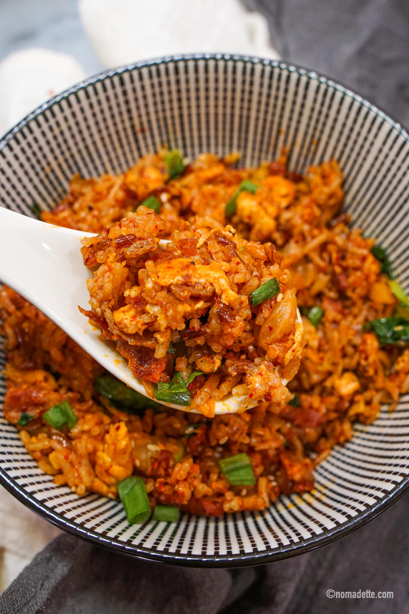 Cheesy Kimchi Fried Rice