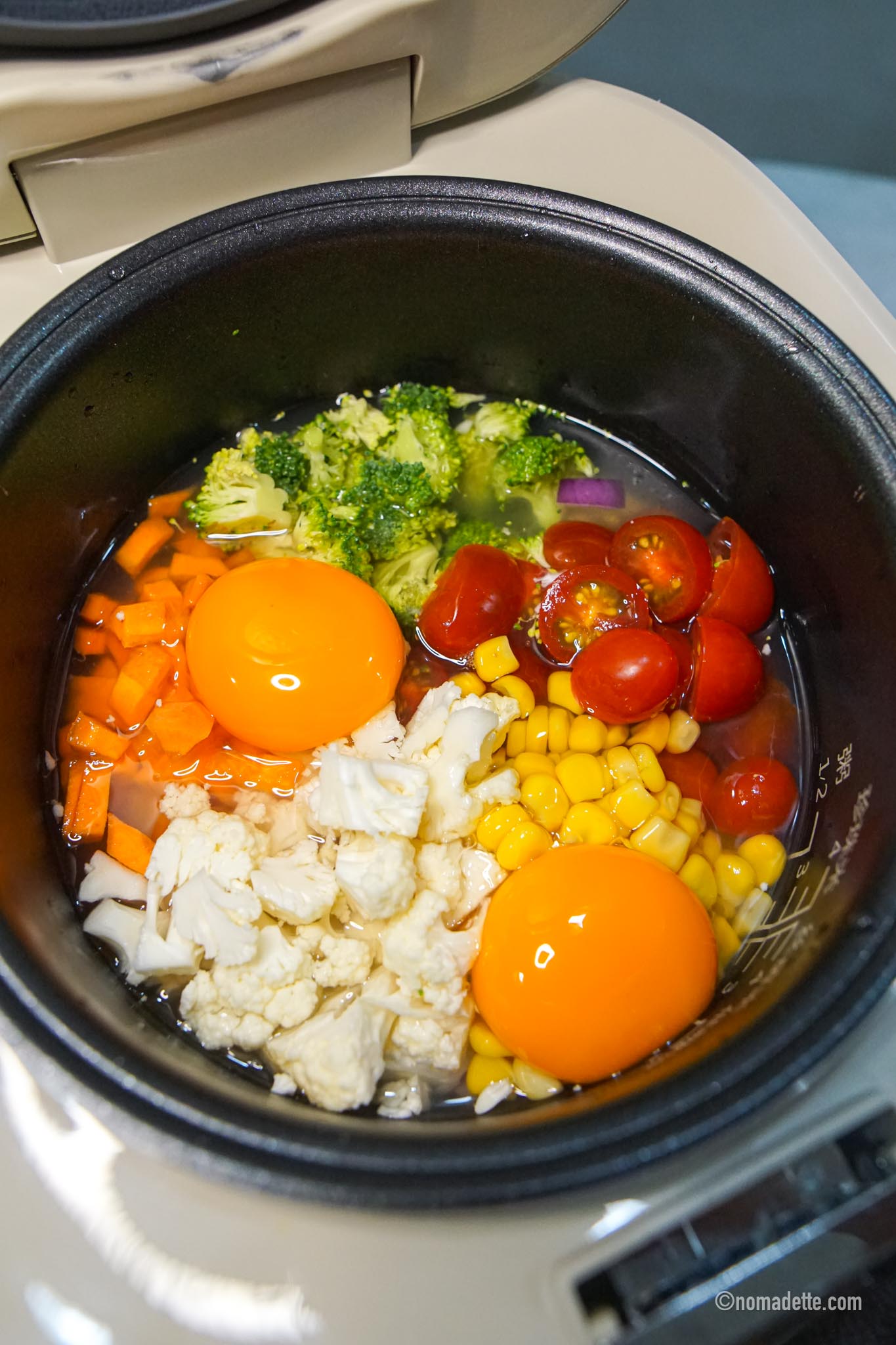 10-min Rainbow Fried Rice (easy one-pot rice cooker recipe)