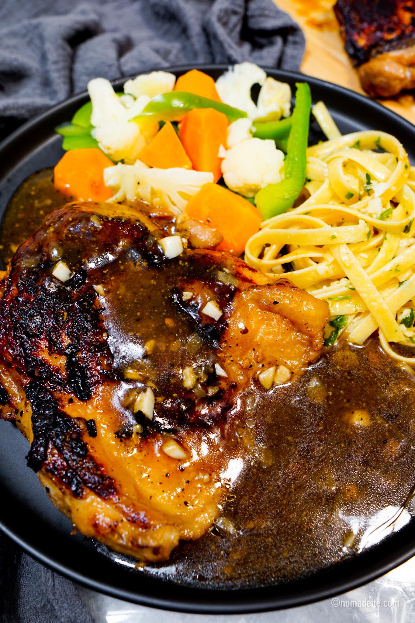 Chicken Chop with Black Pepper Sauce - Nomadette