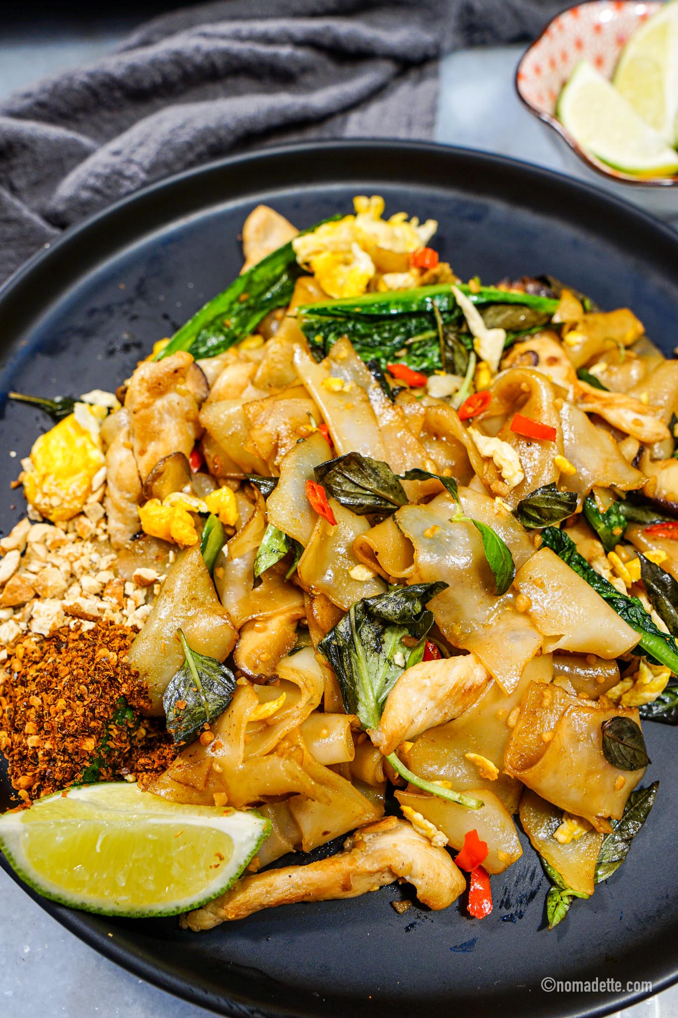 Pad Kee Mao | Spicy Thai Basil ‘Drunken Noodles’