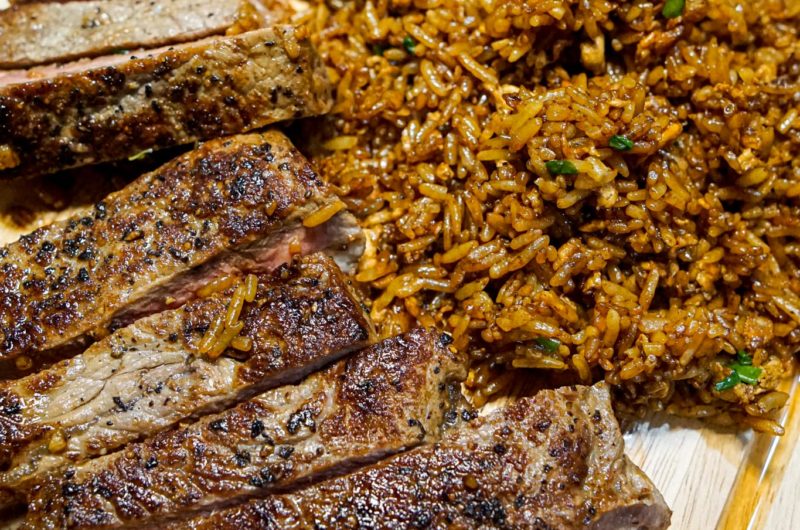 Steak and Heart Attack Fried Rice