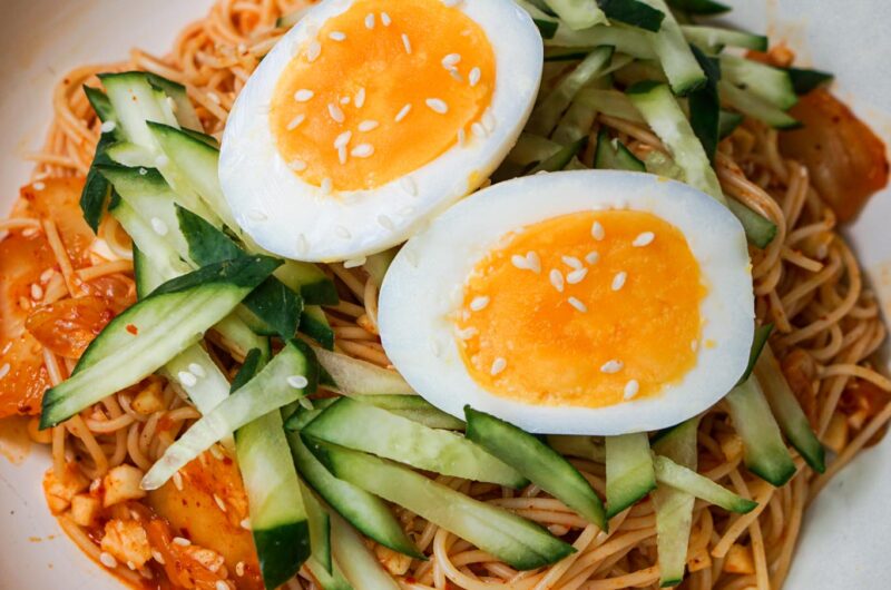 Bibimguksu | Spicy Cold Korean Mixed Noodles