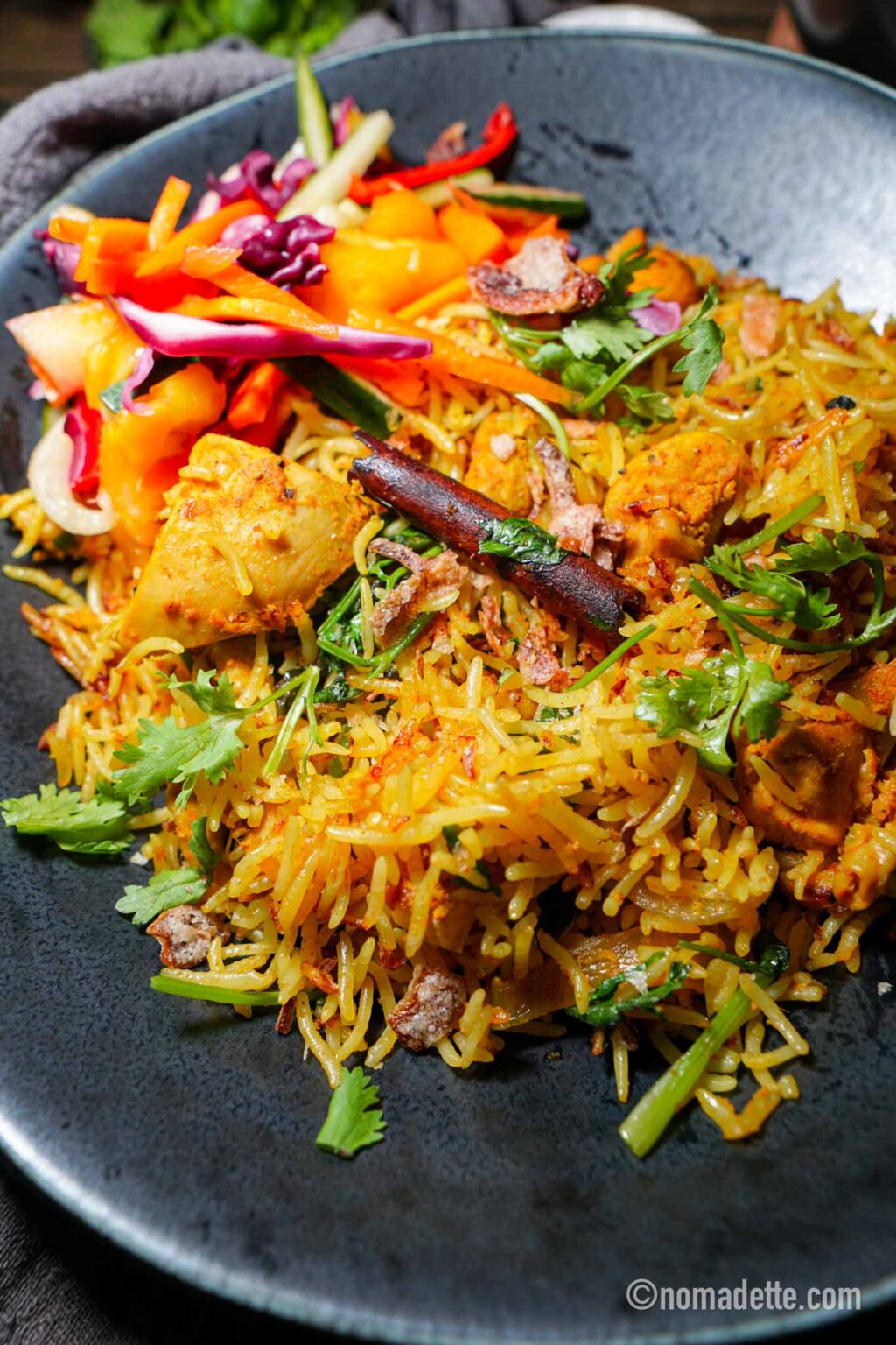 Rice Cooker Chicken Briyani - Nomadette