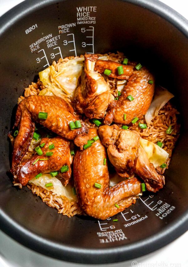Rice Cooker Honey Soy Wings