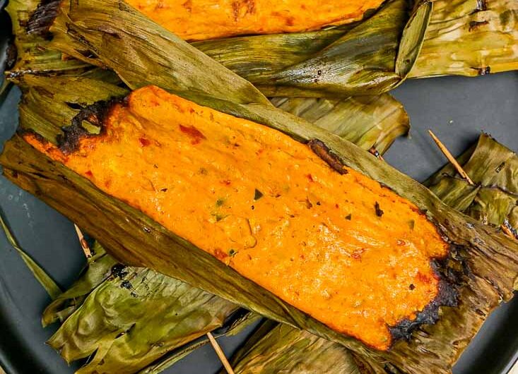 Otak Otak (spiced fish custard parcels)