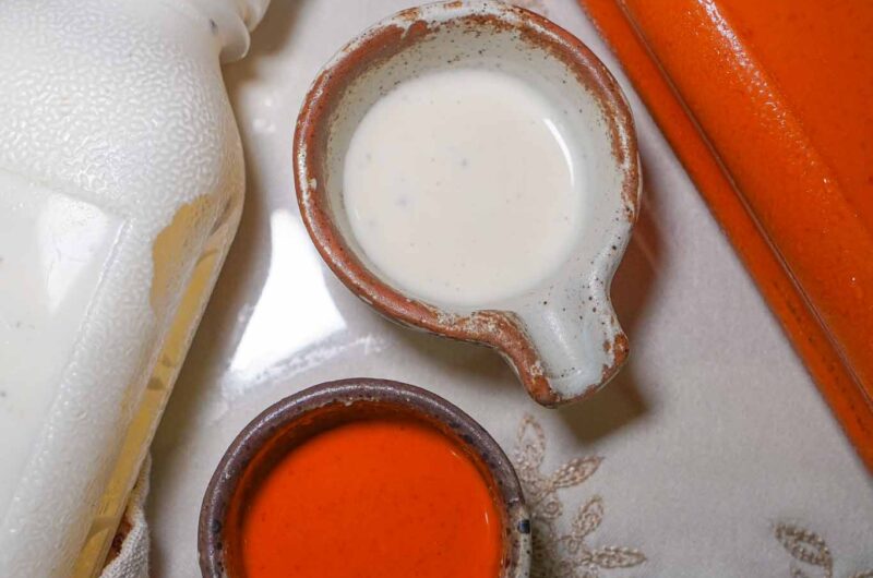 Creamy White Sauce and Red Sauce