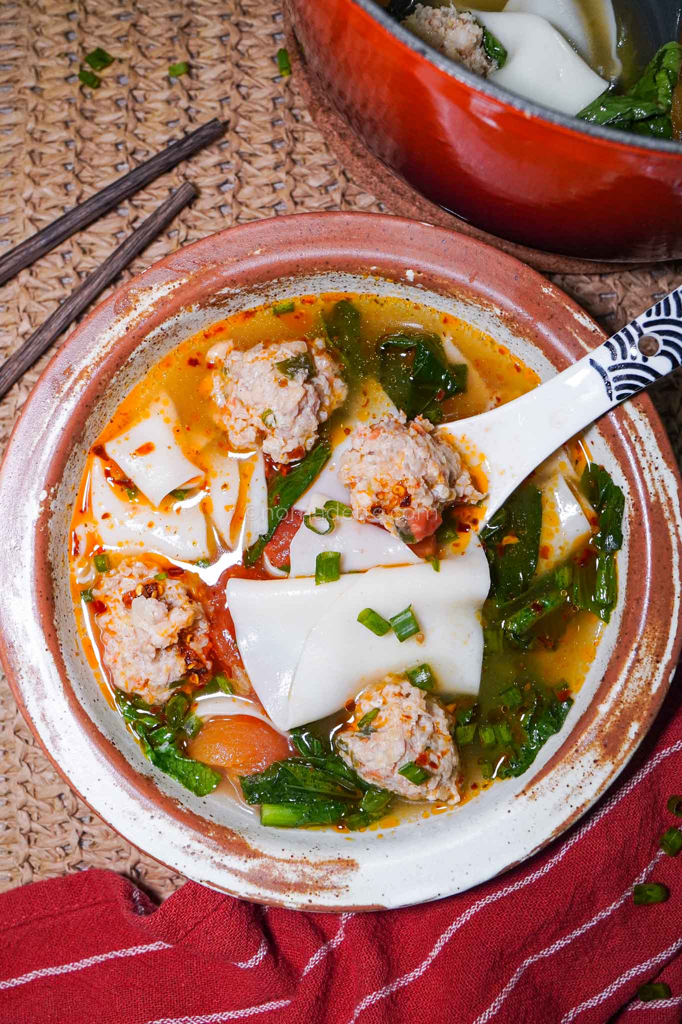 Deconstructed Dumpling Soup