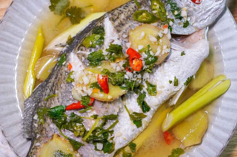 Thai Steamed Fish (Pla Neung Manao)