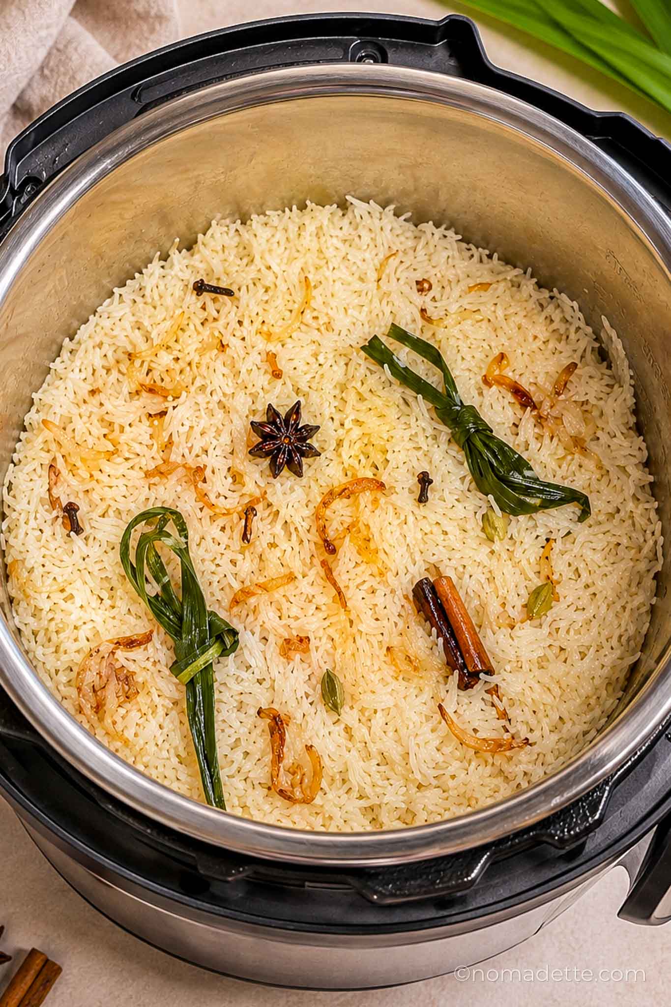 Instant Pot Nasi Minyak (Fragrant Spiced Ghee Butter Rice)