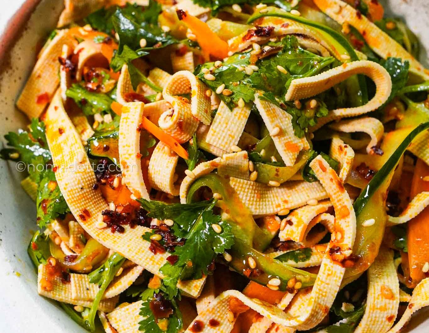 Cold Spicy Baiye Tofu Salad
