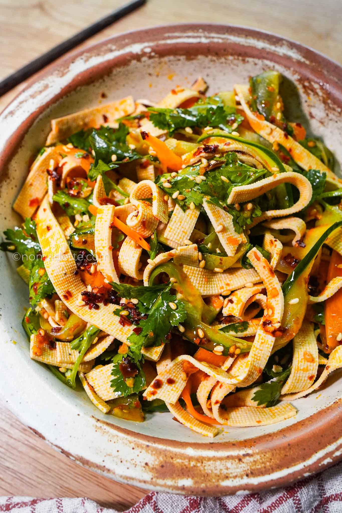 Cold Spicy Baiye Tofu Salad