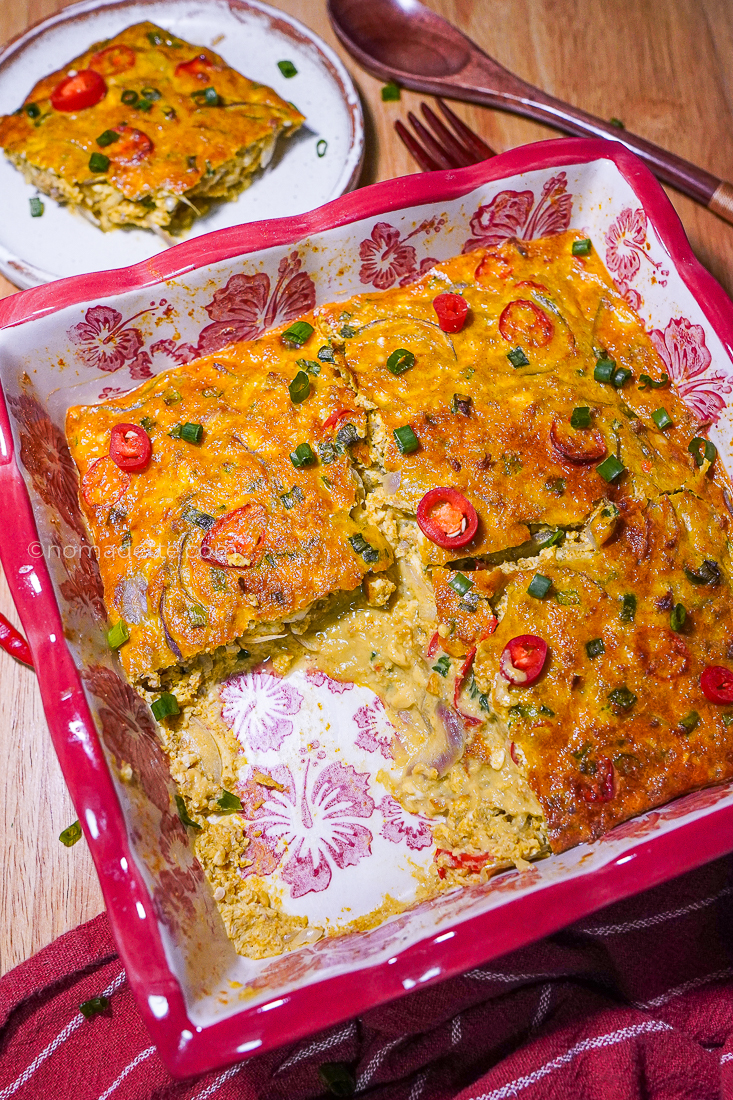 Curry ‘Baked’ Eggs (no oil, protein-packed air fryer recipe!)
